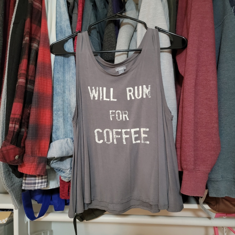 Will Run for Coffee tank